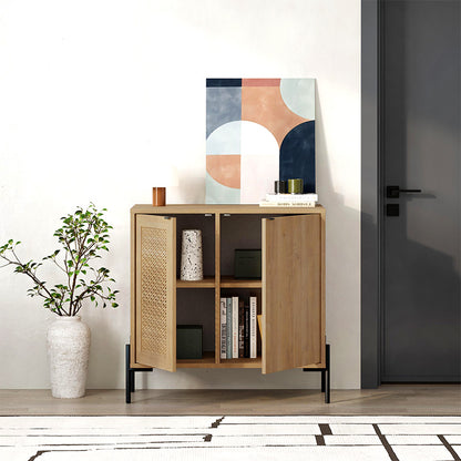 Μπουφές Naive Megapap χρώμα sapphire oak 80x40x80εκ. - Hippiehome.gr
