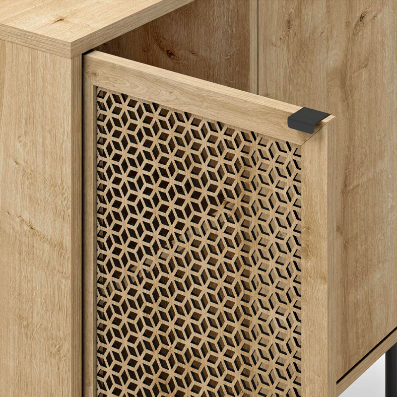 Μπουφές Naive Megapap χρώμα sapphire oak 80x40x80εκ. - Hippiehome.gr