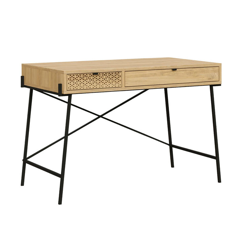 Γραφείο εργασίας Naive Megapap χρώμα sapphire oak 113,4x60x77,5εκ. - Hippiehome.gr