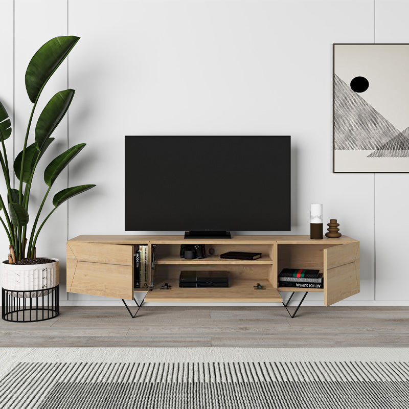 Έπιπλο τηλεόρασης Jacomen Megapap χρώμα sapphire oak 160x35x43εκ. - Hippiehome.gr