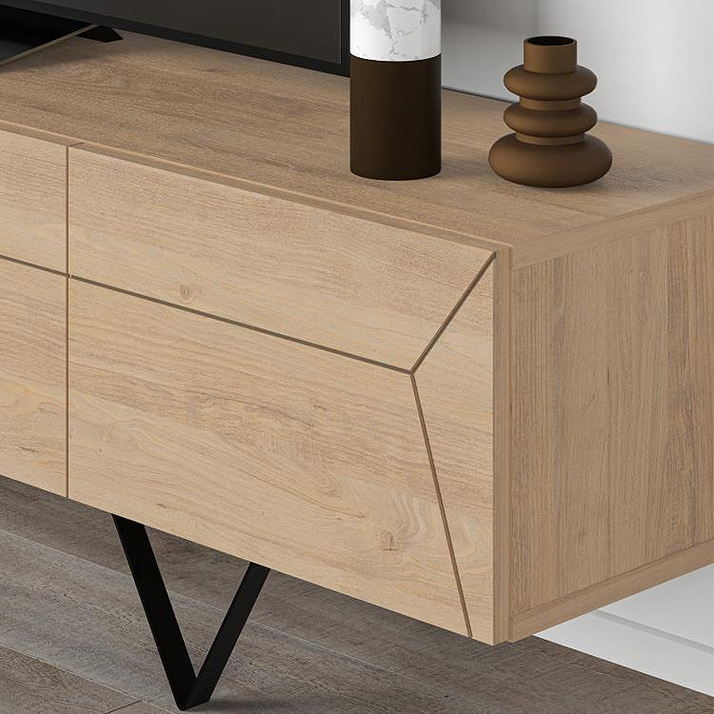 Έπιπλο τηλεόρασης Jacomen Megapap χρώμα sapphire oak 160x35x43εκ. - Hippiehome.gr