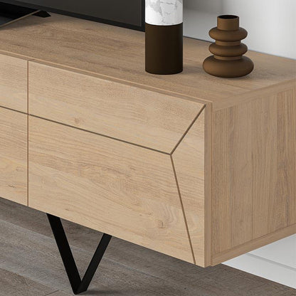 Έπιπλο τηλεόρασης Jacomen Megapap χρώμα sapphire oak 160x35x43εκ. - Hippiehome.gr