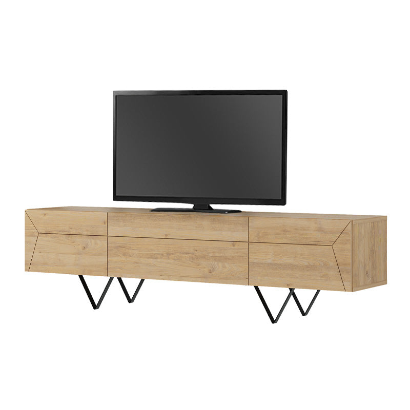 Έπιπλο τηλεόρασης Jacomen Megapap χρώμα sapphire oak 160x35x43εκ. - Hippiehome.gr