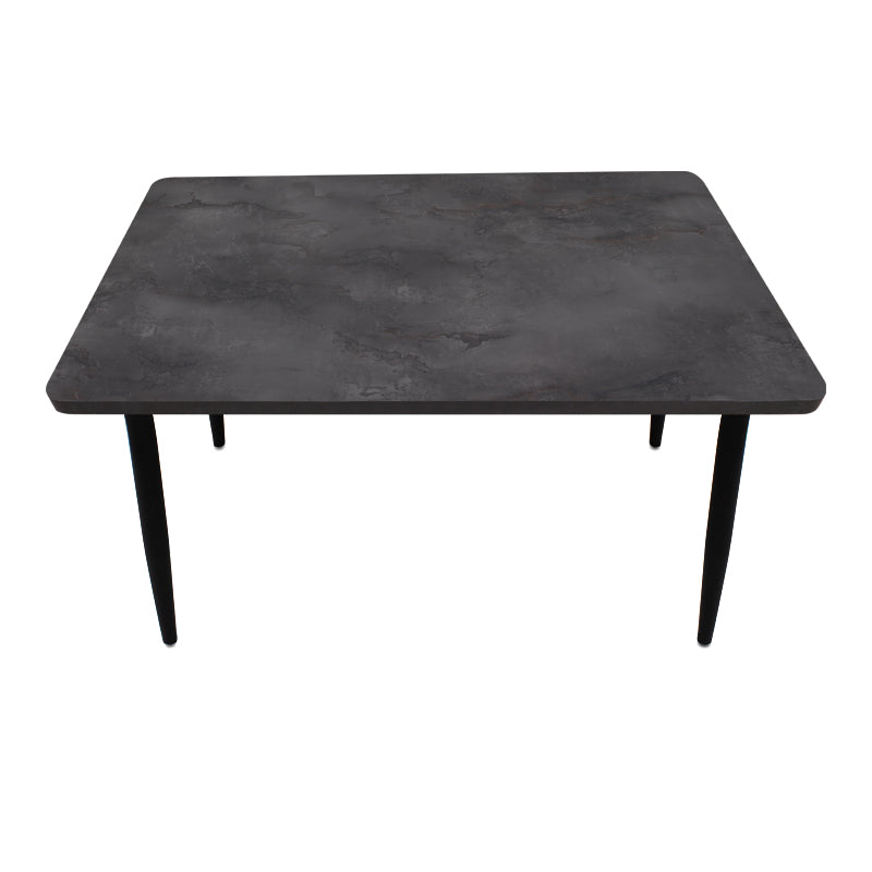 Τραπέζι Levico Megapap Mdf - μεταλλικό χρώμα σκούρο γκρι σκυροδέματος 120x70x75εκ. - Hippiehome.gr