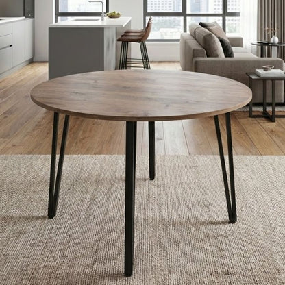 Τραπέζι Zeno Megapap χρώμα ακακίας Ø110x73,5εκ. - Hippiehome.gr