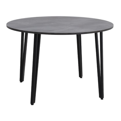 Τραπέζι Zeno Megapap χρώμα σκούρο γκρι σκυροδέματος Ø110x73,5εκ. - Hippiehome.gr