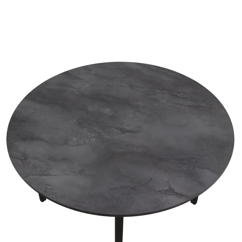 Τραπέζι Zeno Megapap χρώμα σκούρο γκρι σκυροδέματος Ø110x73,5εκ. - Hippiehome.gr