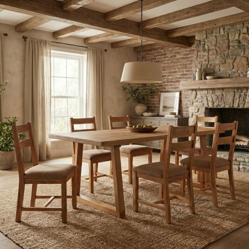 Τραπέζι Liora Megapap Mdf - ξύλινο χρώμα ακακίας 180x90x75εκ. - Hippiehome.gr