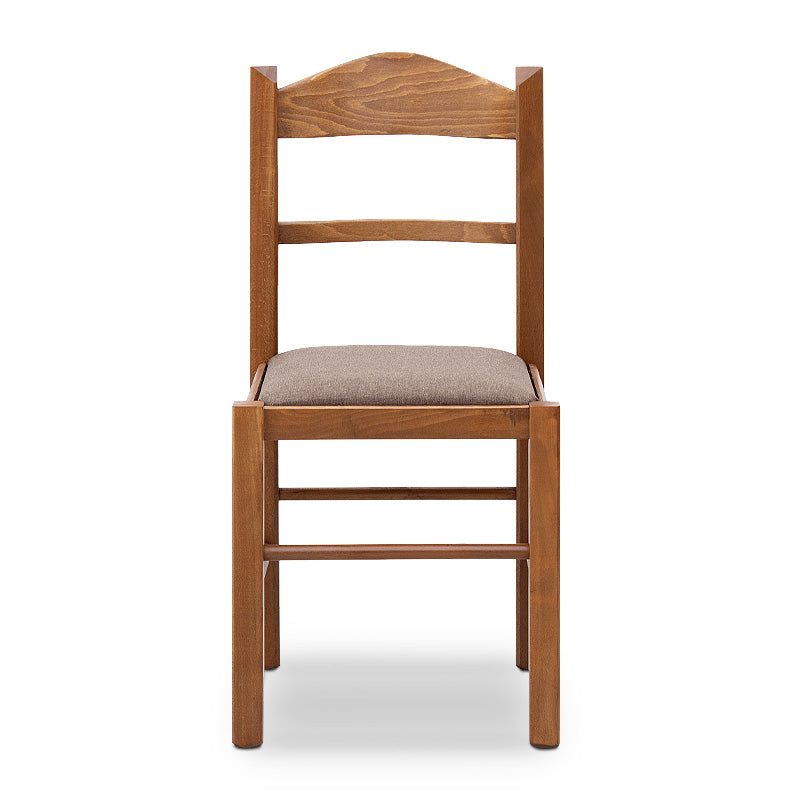 Καρέκλα τραπεζαρίας Virginia Megapap από μασίφ ξύλο οξιάς χρώμα καρυδί 42,5x42,5x88εκ. - Hippiehome.gr