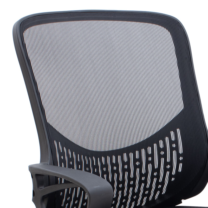 Καρέκλα γραφείου Freda Megapap με ύφασμα Mesh χρώμα μαύρο 65x65x90/100εκ. - Hippiehome.gr