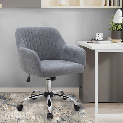 Καρέκλα γραφείου Lana Megapap υφασμάτινη χρώμα γκρι 61x61x80/90εκ. - Hippiehome.gr