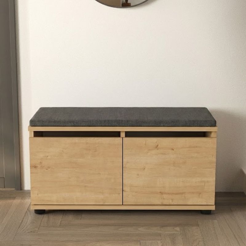 Παπουτσοθήκη Twain Megapap 8 ζευγών χρώμα sapphire oak 80x35x42εκ. - Hippiehome.gr
