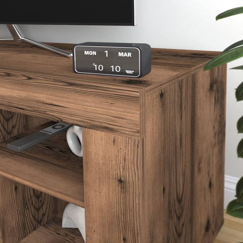 Έπιπλο τηλεόρασης Midili Megapap χρώμα καπνιστή καρυδιά 135x42x60,7εκ. - Hippiehome.gr