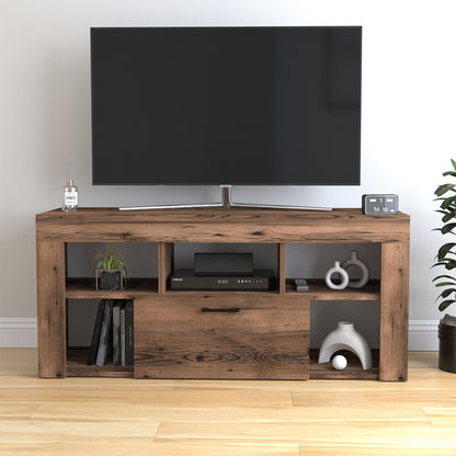 Έπιπλο τηλεόρασης Midili Megapap χρώμα καπνιστή καρυδιά 135x42x60,7εκ. - Hippiehome.gr