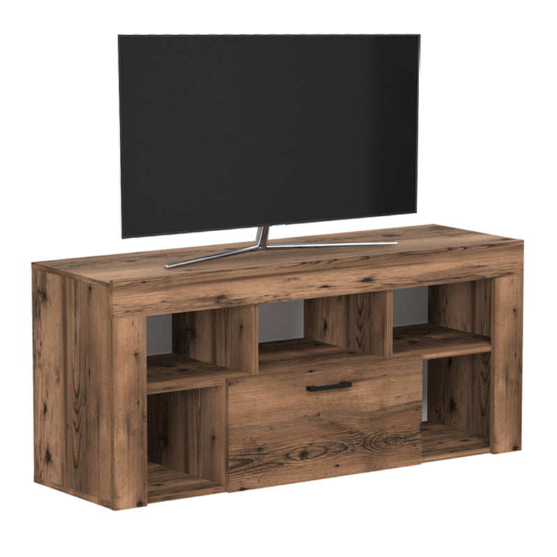 Έπιπλο τηλεόρασης Midili Megapap χρώμα καπνιστή καρυδιά 135x42x60,7εκ. - Hippiehome.gr