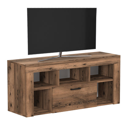 Έπιπλο τηλεόρασης Midili Megapap χρώμα καπνιστή καρυδιά 135x42x60,7εκ. - Hippiehome.gr