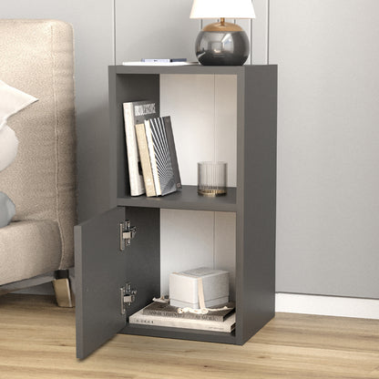 Κομοδίνο Vito Megapap χρώμα ανθρακί 34x30x66,4εκ. - Hippiehome.gr