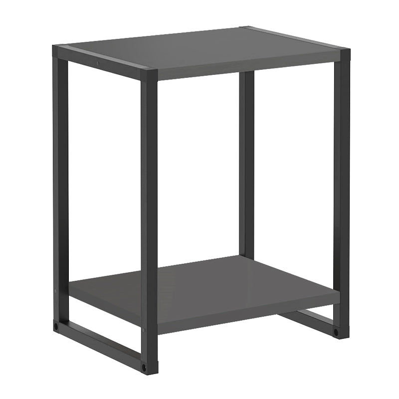 Κομοδίνο Gina Megapap χρώμα ανθρακί - μαύρο 39x30x48εκ. - Hippiehome.gr