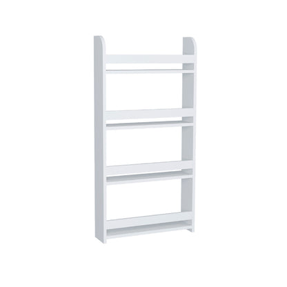 Επιτοίχια βιβλιοθήκη - ραφιέρα Montessori Megapap χρώμα λευκό 60x15x120εκ. - Hippiehome.gr