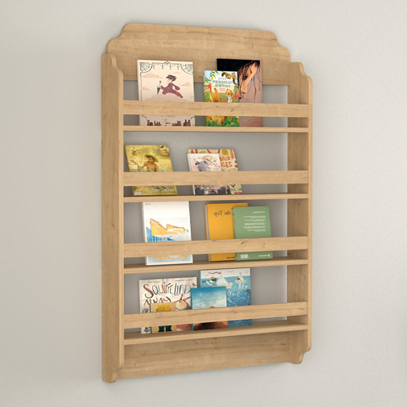 Επιτοίχια βιβλιοθήκη - ραφιέρα Montessori Megapap χρώμα sapphire oak 80x15x132εκ. - Hippiehome.gr