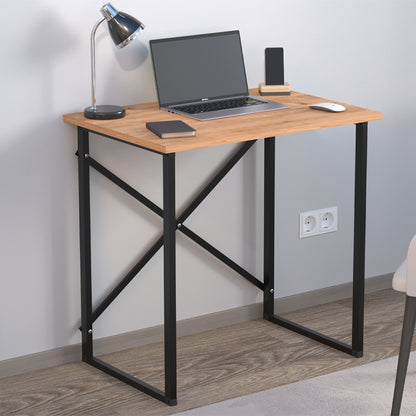 Γραφείο εργασίας Verne Megapap χρώμα pine oak 75x52x73,8εκ. - Hippiehome.gr