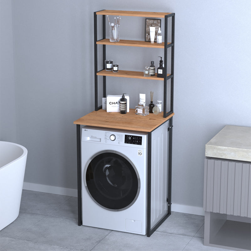 Έπιπλο πλυντηρίου Bobby Megapap χρώμα pine oak 67x60x178εκ. - Hippiehome.gr