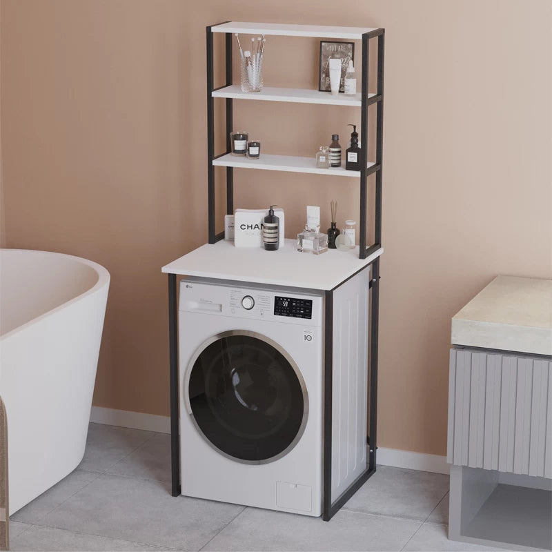 Έπιπλο πλυντηρίου Bobby Megapap χρώμα λευκό 67x60x178εκ. - Hippiehome.gr