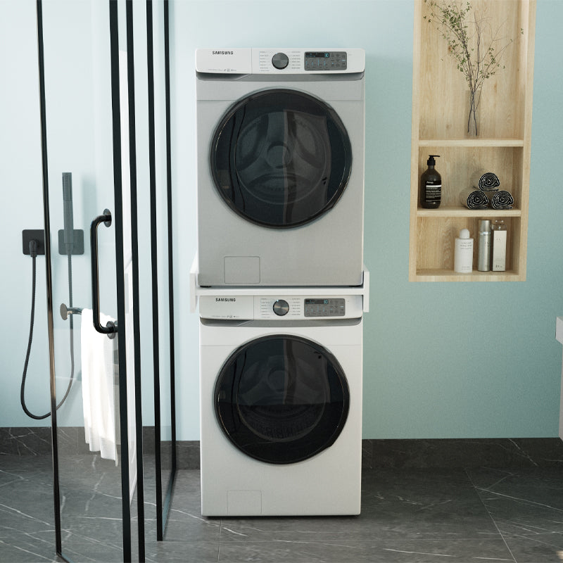 Βάση στήριξης πλυντηρίου - στεγνωτηρίου Sunta Megapap χρώμα λευκό 65,8x61,9x15εκ. - Hippiehome.gr