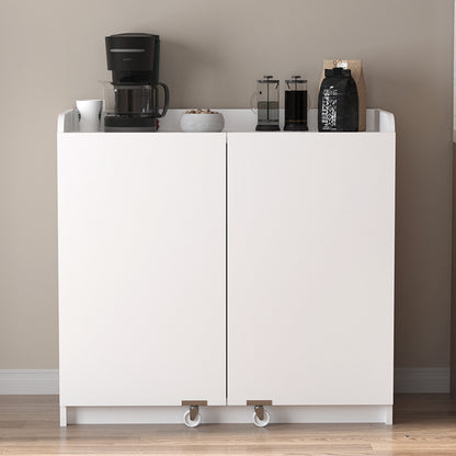 Ντουλάπι κουζίνας - μπάνιου Altay I Megapap χρώμα λευκό 97,8x44,1x91,5εκ. - Hippiehome.gr