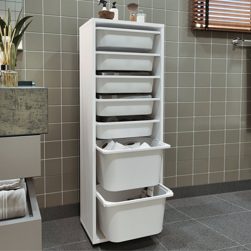 Συρταριέρα κουζίνας - μπάνιου Kayra Megapap με 7 συρτάρια χρώμα λευκό 45,4x30x125εκ. - Hippiehome.gr