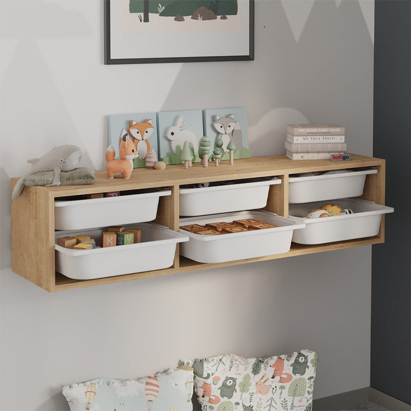 Συρταριέρα επιτοίχια Pavia Megapap με 6 συρτάρια χρώμα sapphire oak 132x31x30,7εκ. - Hippiehome.gr