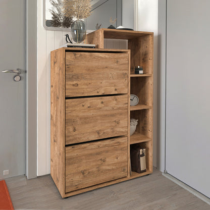 Παπουτσοθήκη Lego Megapap χρώμα pine oak 90x32x143εκ. - Hippiehome.gr