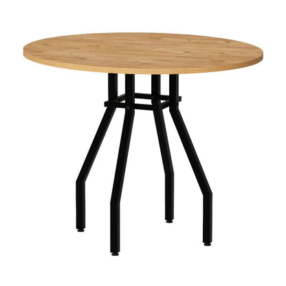 Τραπέζι Roma Megapap χρώμα pine oak Ø80x75εκ. - Hippiehome.gr