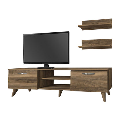 Έπιπλο τηλεόρασης Colin Megapap χρώμα καρυδί 150x29,5x40,6εκ. - Hippiehome.gr