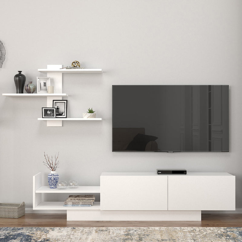 Σύνθεση τηλεόρασης Egemen Megapap χρώμα λευκό 180x32x40εκ. - Hippiehome.gr