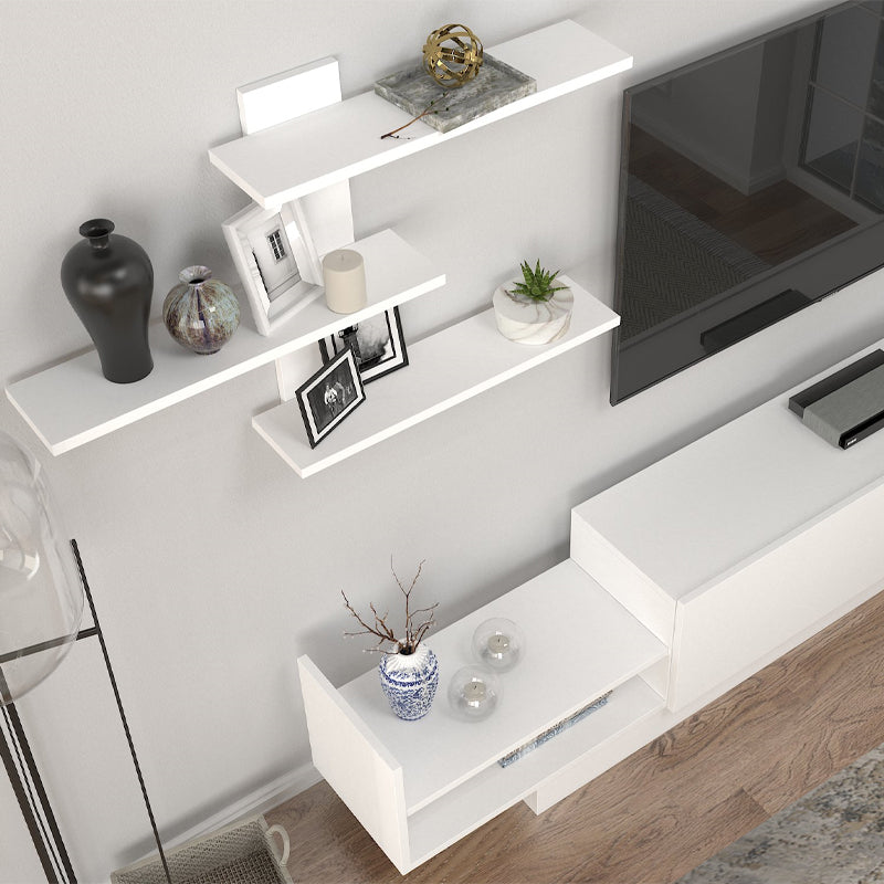 Σύνθεση τηλεόρασης Egemen Megapap χρώμα λευκό 180x32x40εκ. - Hippiehome.gr