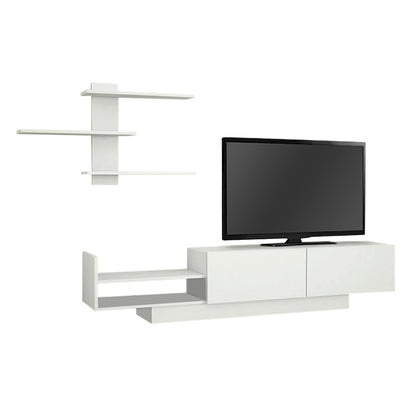 Σύνθεση τηλεόρασης Egemen Megapap χρώμα λευκό 180x32x40εκ. - Hippiehome.gr