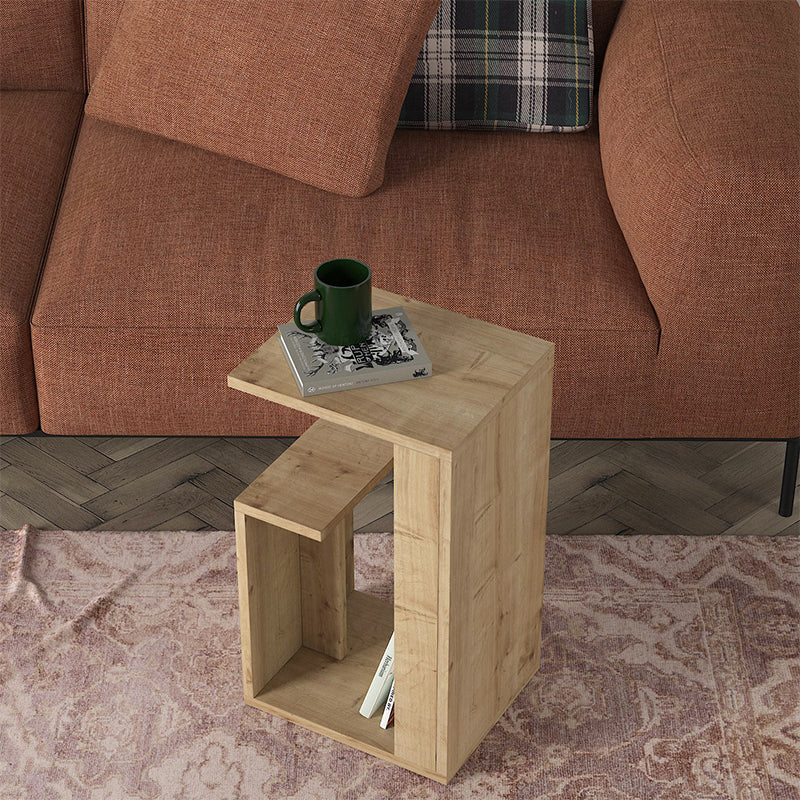 Τραπεζάκι βοηθητικό Rosana Megapap χρώμα sapphire oak 35x29,5x60εκ. - Hippiehome.gr