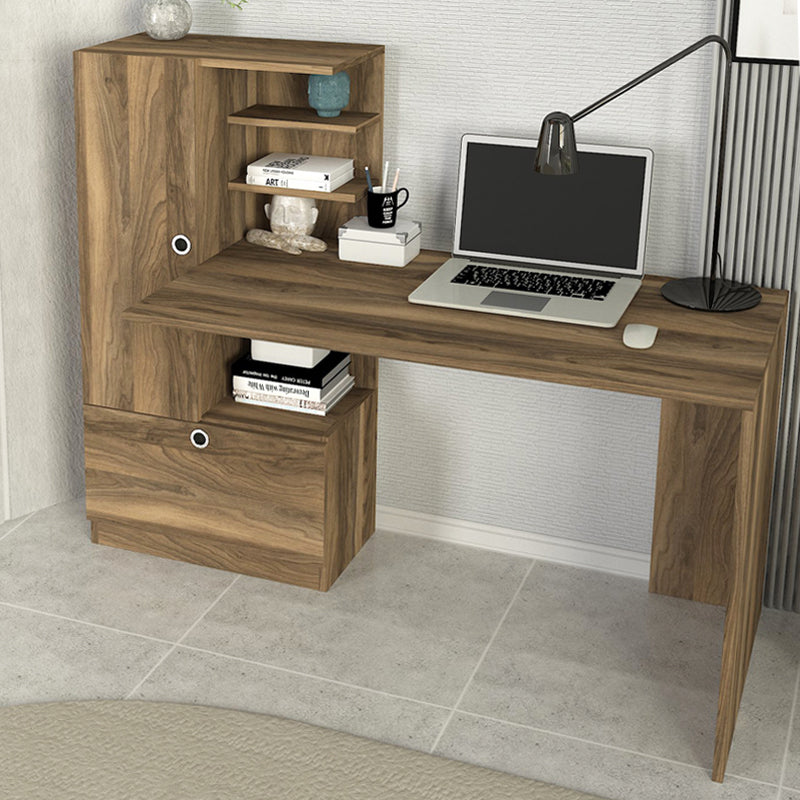 Γραφείο εργασίας Domingo Megapap χρώμα καρυδί 149,5x60x120εκ. - Hippiehome.gr