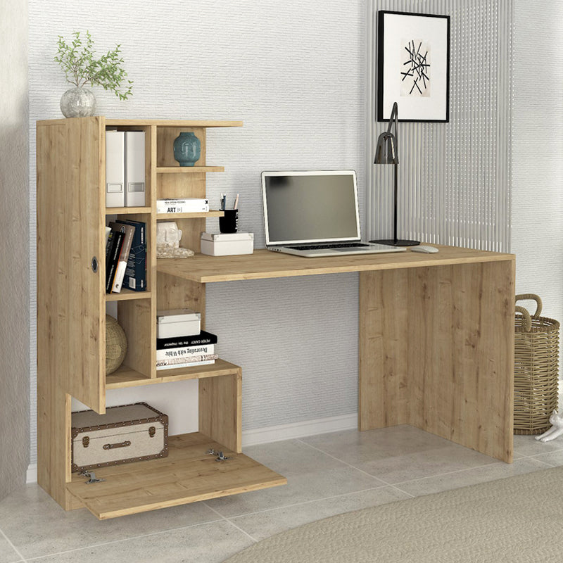 Γραφείο εργασίας Domingo Megapap χρώμα sapphire oak 149,5x60x120εκ. - Hippiehome.gr