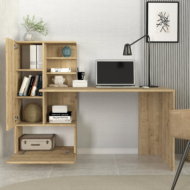 Γραφείο εργασίας Domingo Megapap χρώμα sapphire oak 149,5x60x120εκ. - Hippiehome.gr