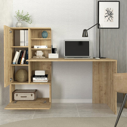 Γραφείο εργασίας Domingo Megapap χρώμα sapphire oak 149,5x60x120εκ. - Hippiehome.gr