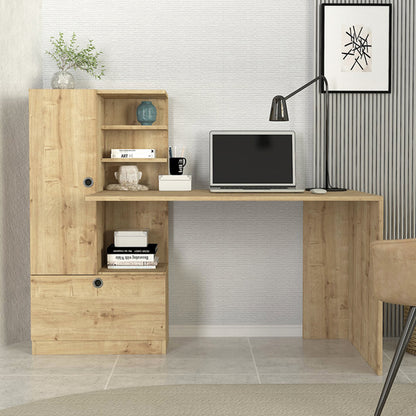 Γραφείο εργασίας Domingo Megapap χρώμα sapphire oak 149,5x60x120εκ. - Hippiehome.gr