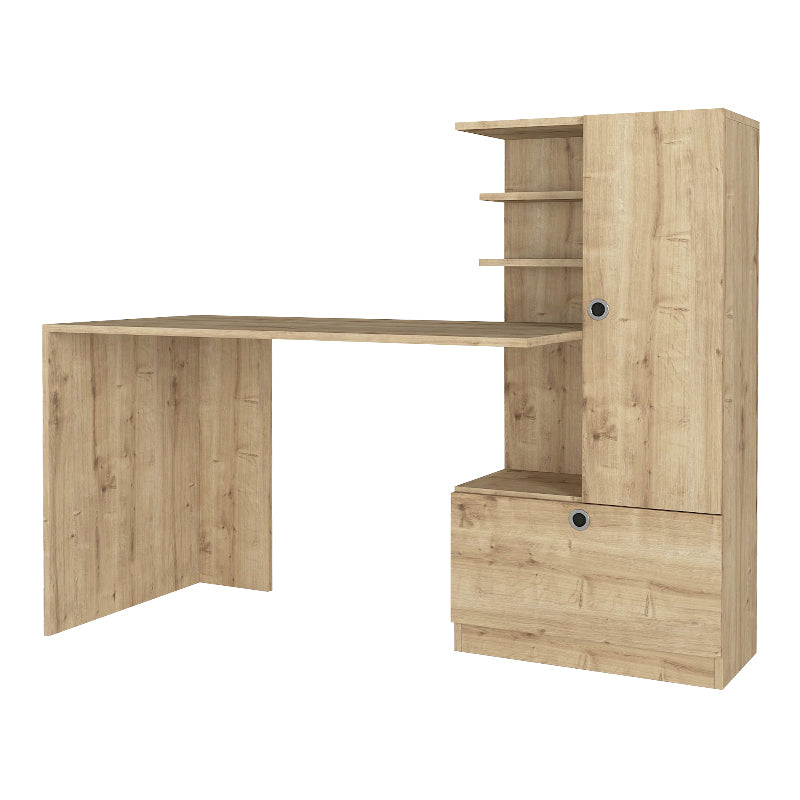 Γραφείο εργασίας Merino Megapap χρώμα sapphire oak 149,5x61,8x120εκ. - Hippiehome.gr