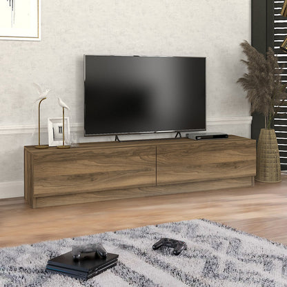 Έπιπλο τηλεόρασης Ahenk Megapap χρώμα καρυδί 160x31,3x32,9εκ. - Hippiehome.gr
