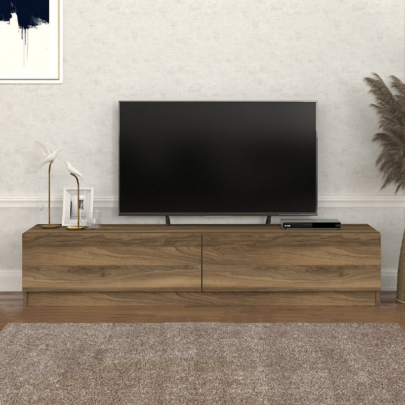 Έπιπλο τηλεόρασης Ahenk Megapap χρώμα καρυδί 160x31,3x32,9εκ. - Hippiehome.gr