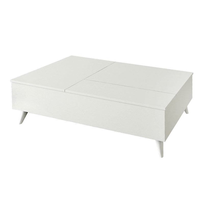 Τραπεζάκι σαλονιού Roy Megapap με σερβιτόρο χρώμα λευκό 121x69x40εκ. - Hippiehome.gr