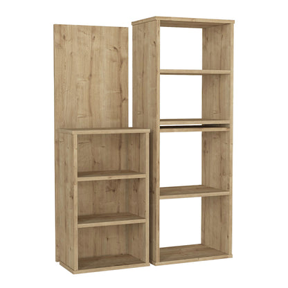 Γραφείο εργασίας πολυμορφικό Last Megapap χρώμα sapphire oak 119x44,7x123εκ. - Hippiehome.gr
