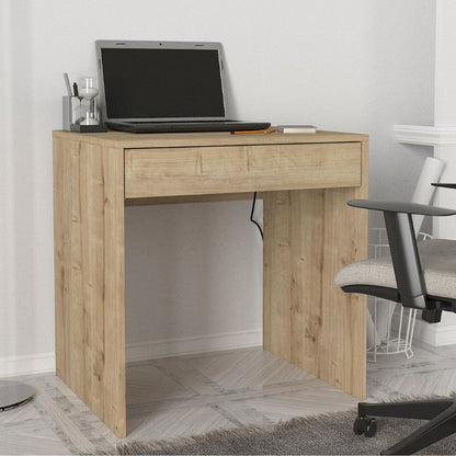 Γραφείο εργασίας Mida Megapap χρώμα sapphire oak 72x60x73,8εκ. - Hippiehome.gr
