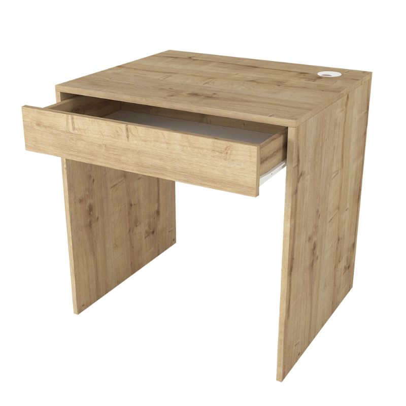 Γραφείο εργασίας Mida Megapap χρώμα sapphire oak 72x60x73,8εκ. - Hippiehome.gr